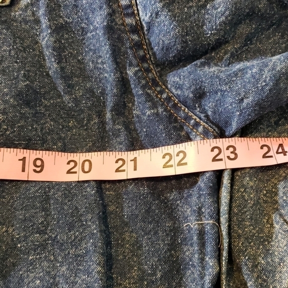 Vintage PRETTY BLEU Sequin Western Denim Shirt VGU Large Oversized - Picture 9 of 9